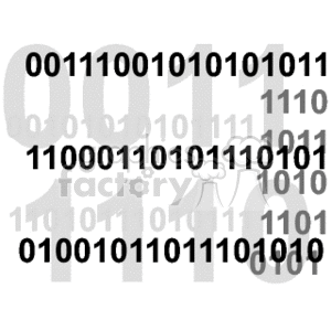 Binary code clipart. Royalty-free image # 134616