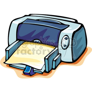   printer printers print printing computers computer duplicate copy machine machines copier  printer4.gif Clip Art Business Computers 