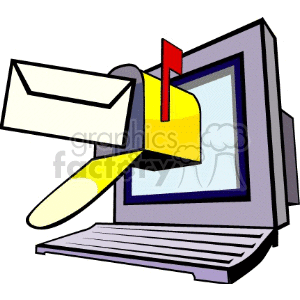   monitor monitors mail emails  internet010.gif Clip Art Business Internet 