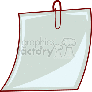 paper clip and paper clipart. Royalty-free image # 136537