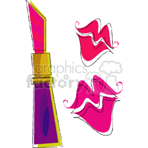   cosmetic cosmetics makeup lips lip lipstick lipsticks  lip_stick_001.gif Clip Art Clothing Cosmetic 