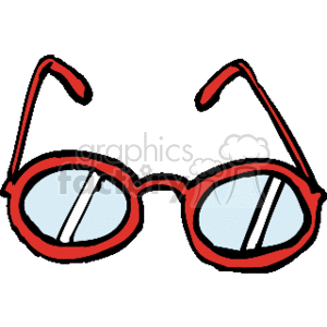 red eyeglasses clipart. Commercial use image # 137425
