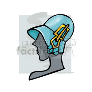 Blue hat with gold embelishment clipart. Commercial use image # 137531