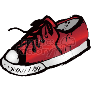 red sneaker clipart. Commercial use image # 138237