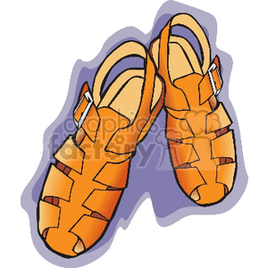   sandals sandal shoe shoes  sandal001.gif Clip Art Clothing Shoes 