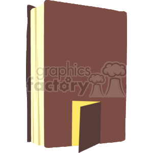 education book books  0_book_002.gif Clip Art Education door read reading brown single one back to school hard cover home house