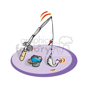  fishing pole clipart. Royalty-free icon # 139695