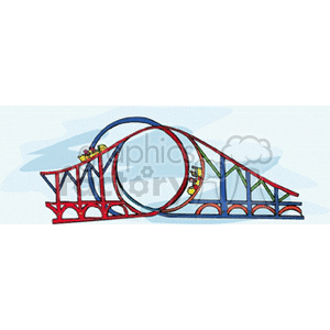 Roller coaster clipart. Commercial use image # 139701