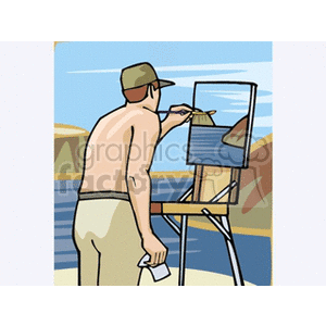artist clipart. Commercial use image # 139703