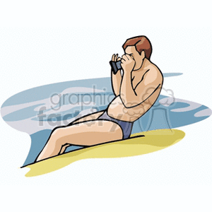 manbeach clipart. Commercial use image # 139838