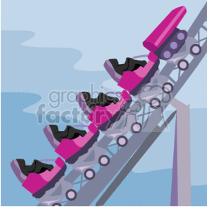 rollercoaster_up001 clipart. Commercial use image # 139999