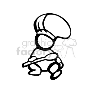 Baby chef clipart. Royalty-free image # 140465