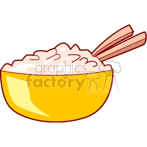   chinese rice food bowl bowls chopsticks  rice700.gif Clip Art Food-Drink 