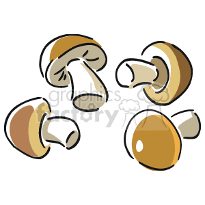 Mushrooms clipart. Royalty-free image # 141236