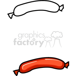 Sausage clipart. Royalty-free image # 141596