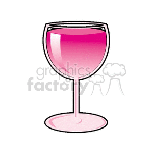 beverage beverages drink drinks wine glass champagne  WINEGLASS01.gif Clip Art Food-Drink Drinks celebration party cocktail cocktails pink