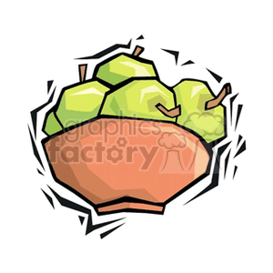 bowl of apples clipart. Commercial use image # 141891