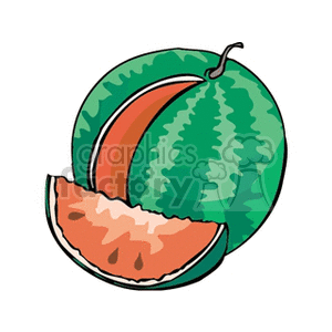   fruit food watermelon watermelons  watermelon2121.gif Clip Art Food-Drink Fruit 