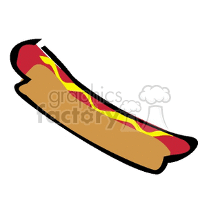   hotdog hotdogs food mustard  0630HOTDOG.gif Clip Art Food-Drink Meat 
