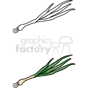 Green onion clipart. Royalty-free image # 142238