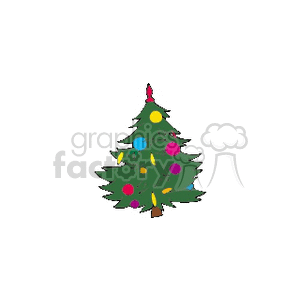   christmas xmas holidays tree trees  nyar003.gif Clip Art Holidays Christmas 