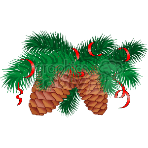   christmas xmas holidays pinecones pincone  pinecones_x0011.gif Clip Art Holidays Christmas 