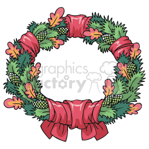  christmas xmas holiday fall ribbon red holidays wreaths wreath   023_xmasc Clip Art Holidays Christmas 