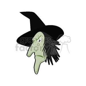clipart - Cartoon witch.