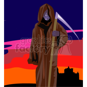   halloween holidays ghost ghosts grim reaper reapers Clip Art Holidays Halloween 
