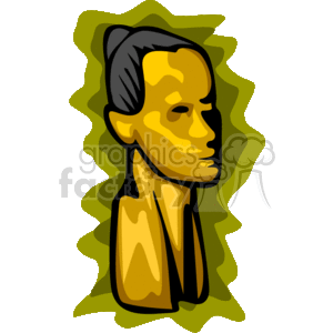 7_statuette clipart. Commercial use image # 145049