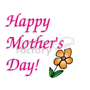 Happy Mother's Day clipart. Royalty-free image # 145111