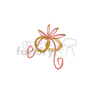 rings in a pink lace clipart. Commercial use image # 146166