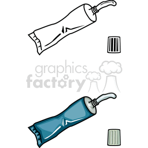 Tubes of Toothpaste  clipart. Commercial use image # 146303