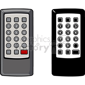   remote controls control remotes  BME0134.gif Clip Art Household Electronics 
