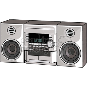   speaker speakers music radio radios stereo stereos  BME0144.gif Clip Art Household Electronics 