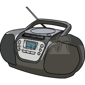 radio radios stereo stereos music  PME0101.gif Clip Art Household Electronics cd player cartoon