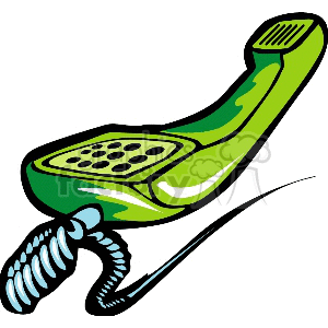 green-phone clipart. Royalty-free image # 147221
