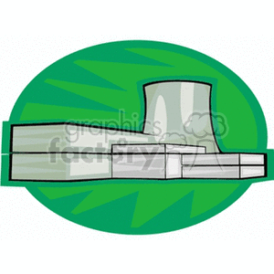   factory factories nuclear power plant industry building builgings  thermalstation3.gif Clip Art Household Electronics 