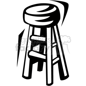 cartoon bar stool clipart. Royalty-free image # 147574