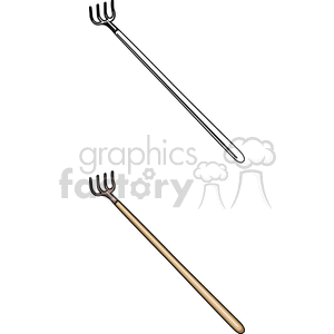   rake rakes fork pitchfork  BHG0118.gif Clip Art Household Garden 