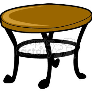 brown coffee table clipart.