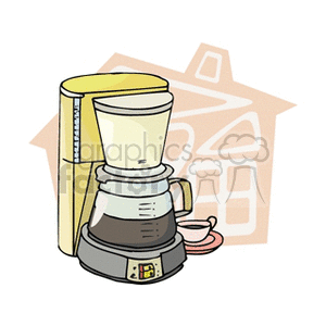   kitchen coffee maker makers machine machines caffeine breakfast  coffeemaker2.gif Clip Art Household Kitchen 