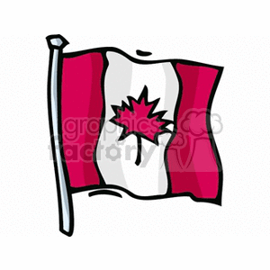 Canadian Flag clipart. Commercial use image # 148528