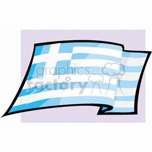 The Flag of Greece card clipart. Royalty-free image # 148629