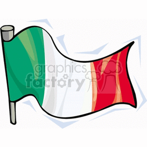 italy waving flag clipart. Royalty-free image # 148659