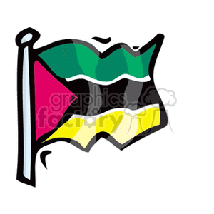 mozambique waving flag clipart. Commercial use image # 148713