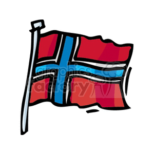 norway waving flag clipart. Royalty-free image # 148729