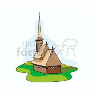countrychurch clipart. Commercial use image # 148820