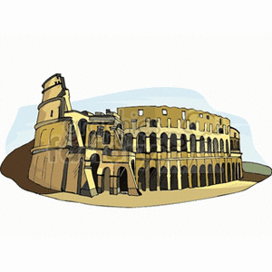 Italian Colosseum clipart. Royalty-free image # 148842