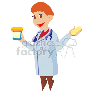 cartoon doctor clipart. Royalty-free image # 149604